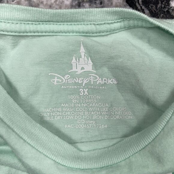 Disney Mickey's Very Merry Christmas Party 2017 Ladies Green Shirt 3X Tee - Picture 8 of 10